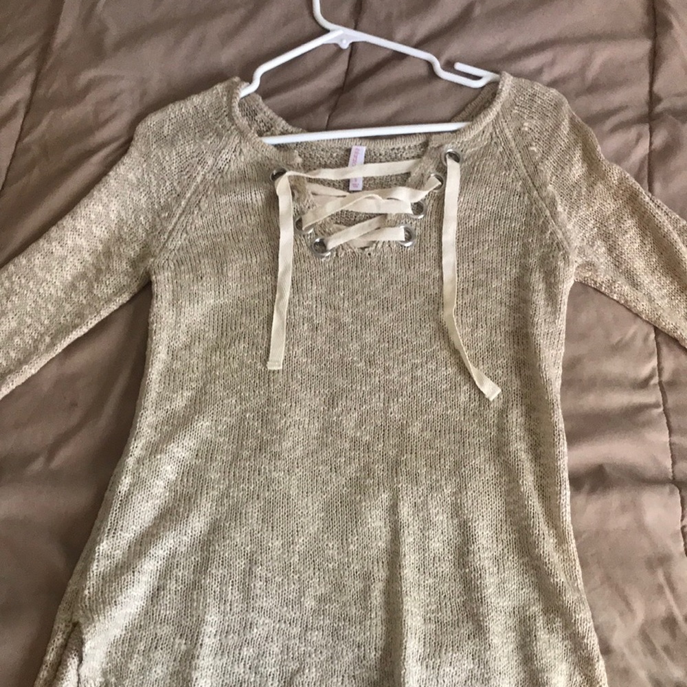Cream sweater